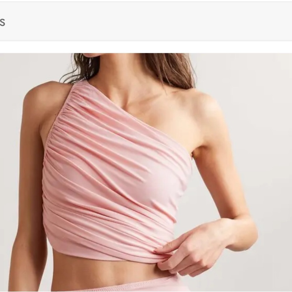 Norma Kamali Diana top in BLUSH Size SMALL